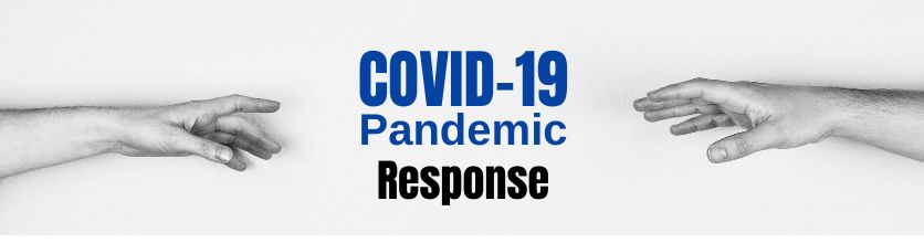 COVID-19 Pandemic Response - image of hands reaching out to each other